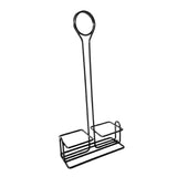 Maxbell Spice Rack with Table Number Holder Seasoning Holder for Home Kitchen Black