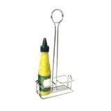 Maxbell Spice Rack with Table Number Holder Seasoning Holder for Home Kitchen Silver