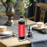 Maxbell Spice Rack with Table Number Holder Seasoning Holder for Home Kitchen Silver