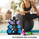 Maxbell Dumbbell Rack Stand Only for Home Gym Stable Metal Floor Bracket Weight Rack