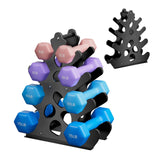 Maxbell Dumbbell Rack Stand Only for Home Gym Stable Metal Floor Bracket Weight Rack