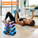 Maxbell Dumbbell Rack Stand Only for Home Gym Stable Metal Floor Bracket Weight Rack