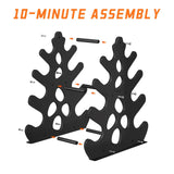 Maxbell Dumbbell Rack Stand Only for Home Gym Stable Metal Floor Bracket Weight Rack