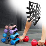 Maxbell Dumbbell Rack Stand Only for Home Gym Stable Metal Floor Bracket Weight Rack