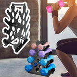 Maxbell Dumbbell Rack Stand Only for Home Gym Stable Metal Floor Bracket Weight Rack