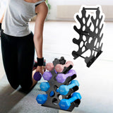 Maxbell Dumbbell Rack Stand Only for Home Gym Stable Metal Floor Bracket Weight Rack