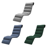 Maxbell Chaise Lounge Cushion recliner Chair Cushion for Indoor Office Patio Gray