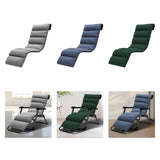 Maxbell Chaise Lounge Cushion recliner Chair Cushion for Indoor Office Patio Gray