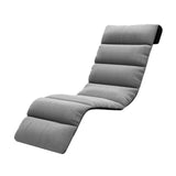 Maxbell Chaise Lounge Cushion recliner Chair Cushion for Indoor Office Patio Gray