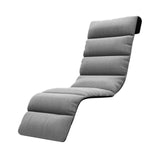 Maxbell Chaise Lounge Cushion recliner Chair Cushion for Indoor Office Patio Gray