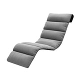 Maxbell Chaise Lounge Cushion recliner Chair Cushion for Indoor Office Patio Gray