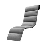 Maxbell Chaise Lounge Cushion recliner Chair Cushion for Indoor Office Patio Gray