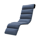 Maxbell Chaise Lounge Cushion recliner Chair Cushion for Indoor Office Patio Blue