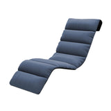 Maxbell Chaise Lounge Cushion recliner Chair Cushion for Indoor Office Patio Blue