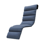 Maxbell Chaise Lounge Cushion recliner Chair Cushion for Indoor Office Patio Blue