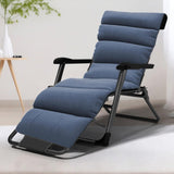Maxbell Chaise Lounge Cushion recliner Chair Cushion for Indoor Office Patio Blue