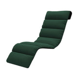 Maxbell Chaise Lounge Cushion recliner Chair Cushion for Indoor Office Patio Dark Green