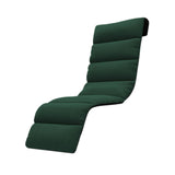Maxbell Chaise Lounge Cushion recliner Chair Cushion for Indoor Office Patio Dark Green