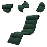 Maxbell Chaise Lounge Cushion recliner Chair Cushion for Indoor Office Patio Dark Green