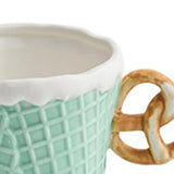 Maxbell Pottery Tableware Art Supplies Fashion Decor for Housewarming Camping Travel Green Cup