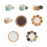 Maxbell Pottery Tableware Art Supplies Fashion Decor for Housewarming Camping Travel Green Cup