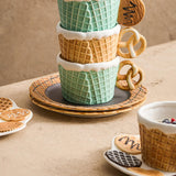 Maxbell Pottery Tableware Art Supplies Fashion Decor for Housewarming Camping Travel Green Cup