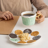 Maxbell Pottery Tableware Art Supplies Fashion Decor for Housewarming Camping Travel Green Cup