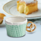 Maxbell Pottery Tableware Art Supplies Fashion Decor for Housewarming Camping Travel Green Cup