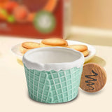 Maxbell Pottery Tableware Art Supplies Fashion Decor for Housewarming Camping Travel Green Cup Round Grip