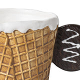 Maxbell Pottery Tableware Art Supplies Fashion Decor for Housewarming Camping Travel Brown Mug