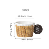 Maxbell Pottery Tableware Art Supplies Fashion Decor for Housewarming Camping Travel Brown Mug