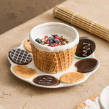 Maxbell Pottery Tableware Art Supplies Fashion Decor for Housewarming Camping Travel Brown Mug