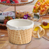 Maxbell Pottery Tableware Art Supplies Fashion Decor for Housewarming Camping Travel Brown Mug Round Grip