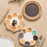 Maxbell Pottery Tableware Art Supplies Fashion Decor for Housewarming Camping Travel Brown Plate