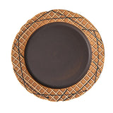 Maxbell Pottery Tableware Art Supplies Fashion Decor for Housewarming Camping Travel Brown Plate