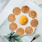 Maxbell Pottery Tableware Art Supplies Fashion Decor for Housewarming Camping Travel Brown Cookie Plate