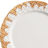 Maxbell Pottery Tableware Art Supplies Fashion Decor for Housewarming Camping Travel White Plate