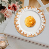 Maxbell Pottery Tableware Art Supplies Fashion Decor for Housewarming Camping Travel White Plate