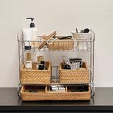 Maxbell Makeup Storage Shelf 3 Tier Easy Assembly Rust Resistant Stylish Vanity Tray