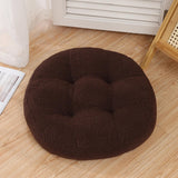 Maxbell Tatami Cushion Pillow Thickened Tatami Cushion for Office Dining Room Chairs dark brown