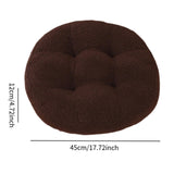 Maxbell Tatami Cushion Pillow Thickened Tatami Cushion for Office Dining Room Chairs dark brown