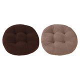 Maxbell Tatami Cushion Pillow Thickened Tatami Cushion for Office Dining Room Chairs dark brown