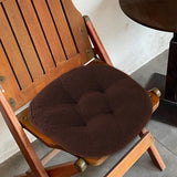 Maxbell Tatami Cushion Pillow Thickened Tatami Cushion for Office Dining Room Chairs dark brown