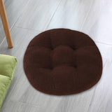 Maxbell Tatami Cushion Pillow Thickened Tatami Cushion for Office Dining Room Chairs dark brown