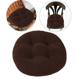 Maxbell Tatami Cushion Pillow Thickened Tatami Cushion for Office Dining Room Chairs dark brown