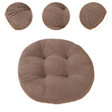 Maxbell Tatami Cushion Pillow Thickened Tatami Cushion for Office Dining Room Chairs light brown