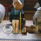 Maxbell Matcha Set Sturdy Japanese Tea Making Tools Sifter Bamboo Spoon Complete Kit Green