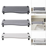 Maxbell Water Absorbent Pad Sponge Holder Rack Mat Nonslip Organizer Sink Drying Mat Deep Gray
