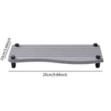 Maxbell Water Absorbent Pad Sponge Holder Rack Mat Nonslip Organizer Sink Drying Mat Gray