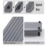 Maxbell Water Absorbent Pad Sponge Holder Rack Mat Nonslip Organizer Sink Drying Mat Gray